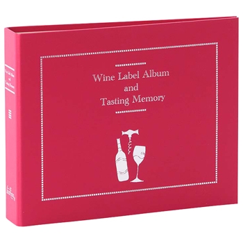 【ワインGoods】ワインラベルアルバム レッド(1冊)/ グローバル(wine label Red)