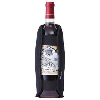 【ワインGoods】ワインボトルクーラースリーブ ブラック /  グローバル(Wine Bottle Cooler Sleeve, Black)