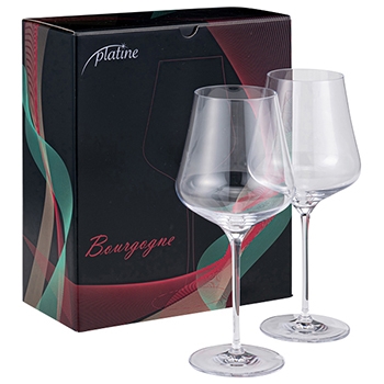 【ワインGoods】プラティーヌ ブルゴーニュグラス 2脚入 /  グローバル(Platine Burgundy Glasses, set of 2)