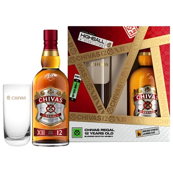 【グラス付き】シーバスリーガル12年 グラスセット(CHIVAS REGAL12　Glass　Set)