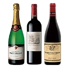 【セット】ボルドー・ブルゴーニュ・シャンパーニュセット /　オリジナル ◎(Premium Wine 3 Bottole set)