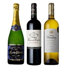 【セット】クリスマスにおすすめ！シャンパーニュ赤白3本セット★(Recommended for Christmas! Set of 3 bottles of red and white champagne)