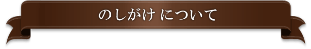 のしがけについて