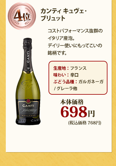 カンティ キュヴェ･ブリュット