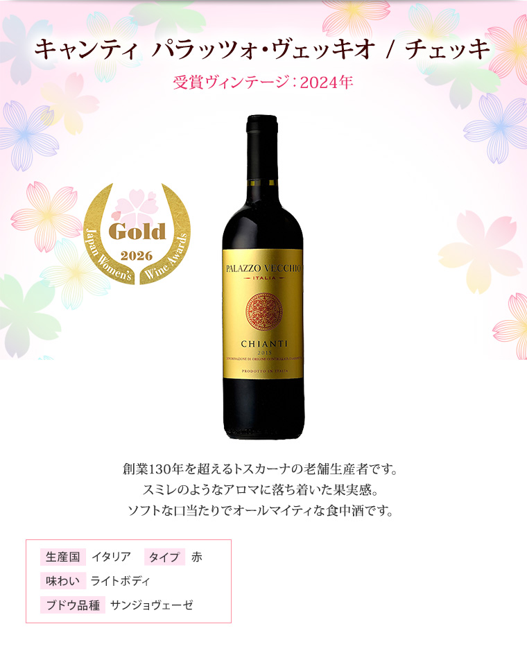 キャンティ パラッツォ･ヴェッキオ / チェッキ