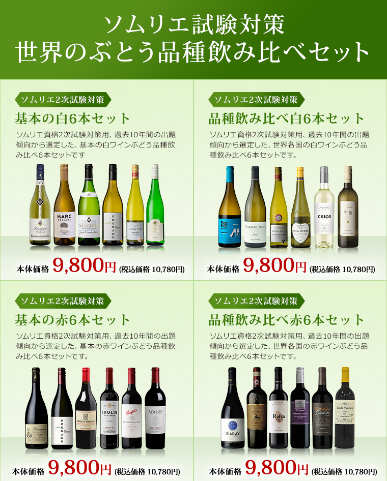 ソムリエ・ワインエキスパート2次試験対策その他の酒65種