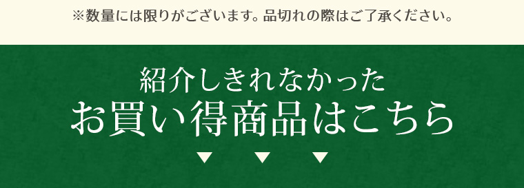紹介できなかったお買い得商品はこちら