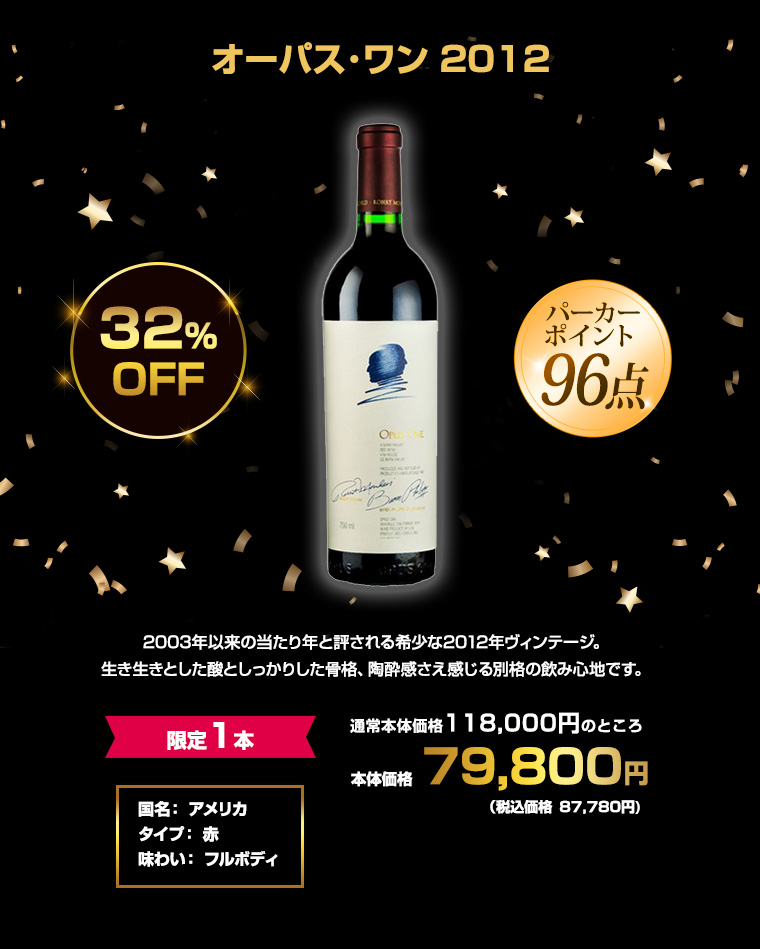 オーパス･ワン 2012