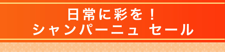 日常に彩を！シャンパーニュ セール