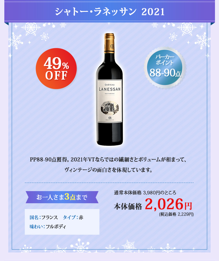 シャトー･ラネッサン 2021