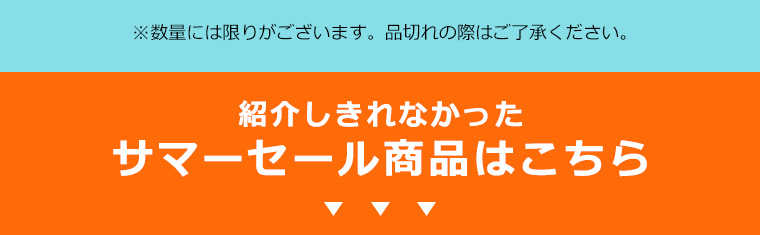 紹介しきれなかったサマーセール商品はこちら