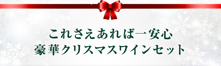 これさえあれば一安心豪華クリスマスワインセット