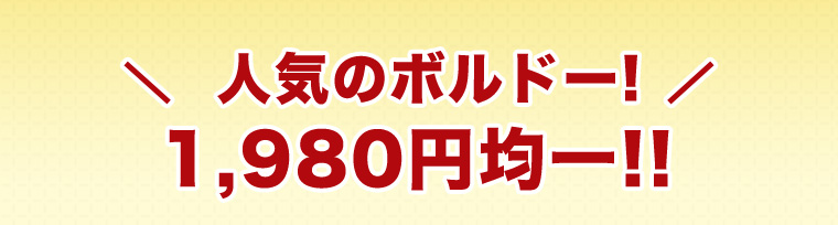人気のボルドー!1,980円均一!