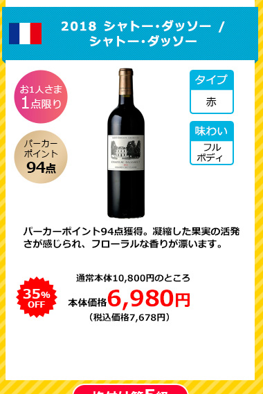 2018 シャトー･ダッソー / シャトー･ダッソー