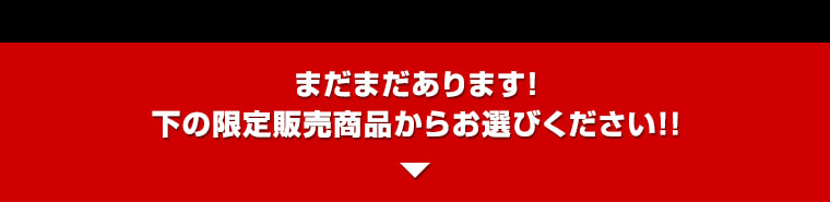 まだまだあります！
下の限定販売商品からお選びください！！