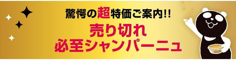 売り切れ必至シャンパーニュ
