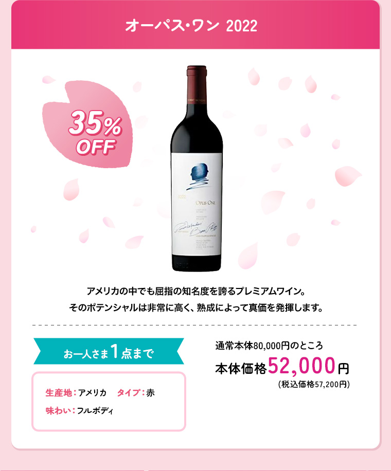 オーパス･ワン 2022