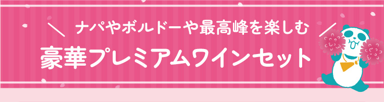 ナパやボルドーや最高峰を楽しむ 豪華プレミアムワインセット