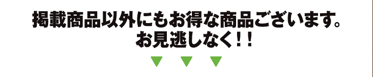 ※商品は豊富にご用意しておりますが、品切れの際はご容赦願います。
