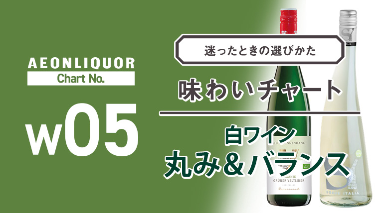 W05 味わいチャート 白ワイン丸み＆バランス